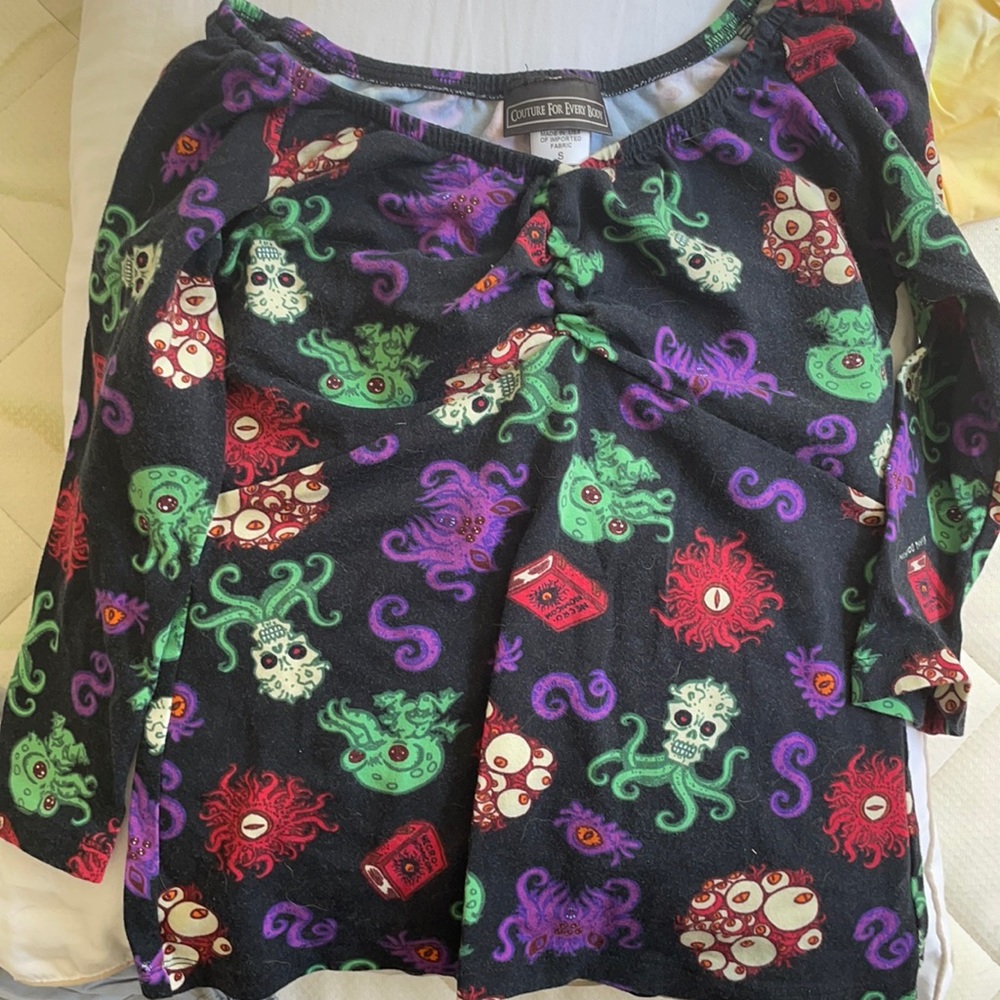 Cthulhu print Kayla top
